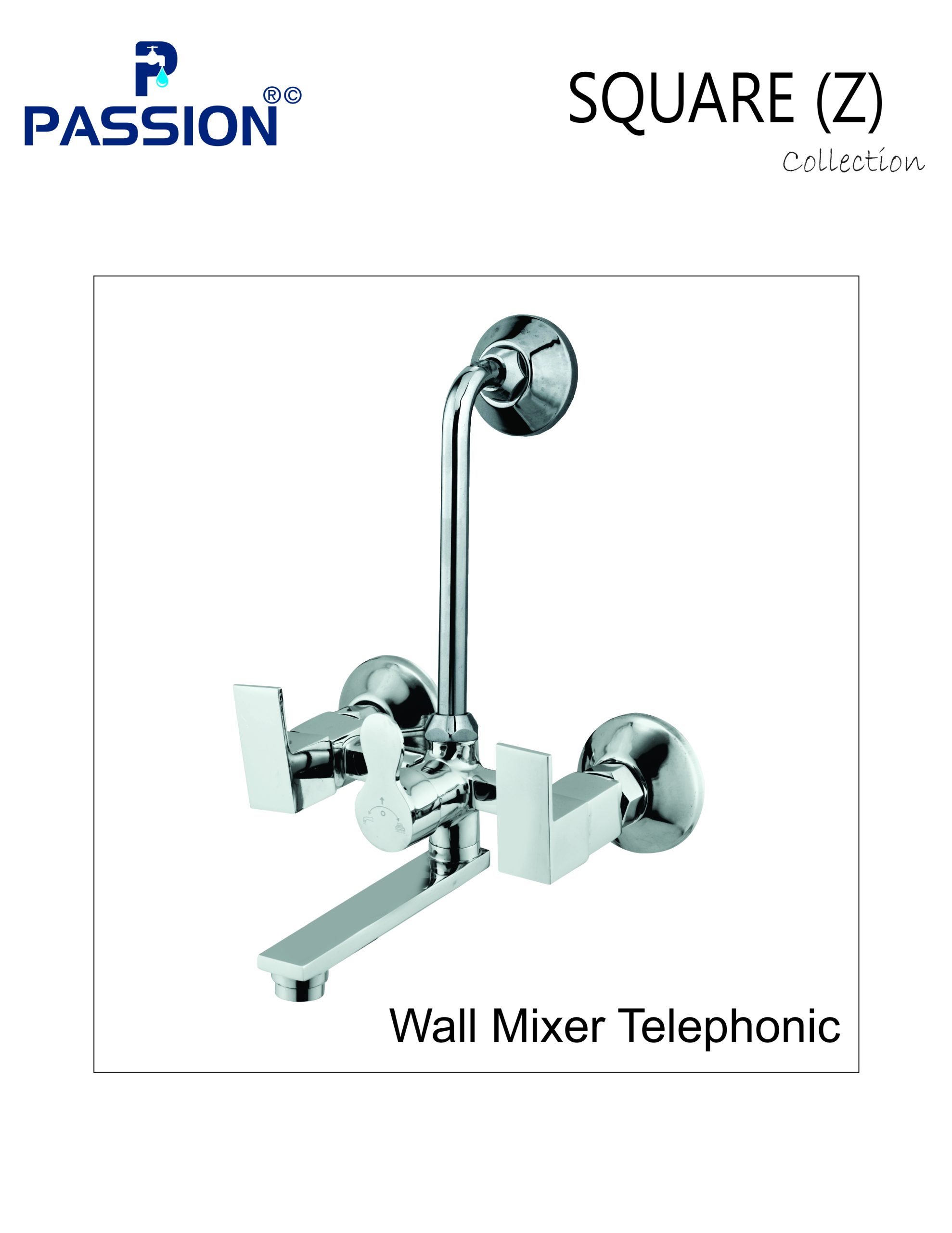 wall mixer telephonic square-z