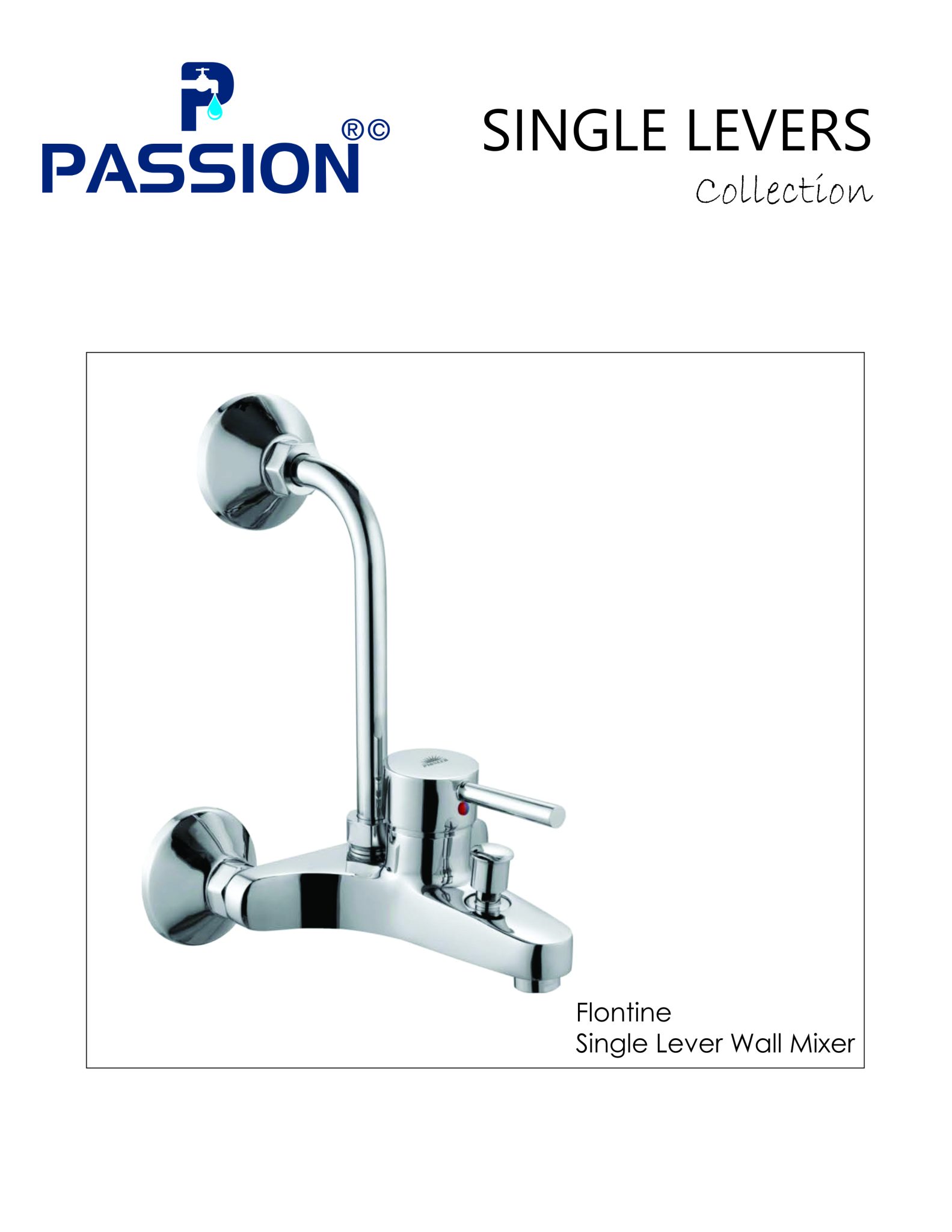 flontine single lever wall mixer