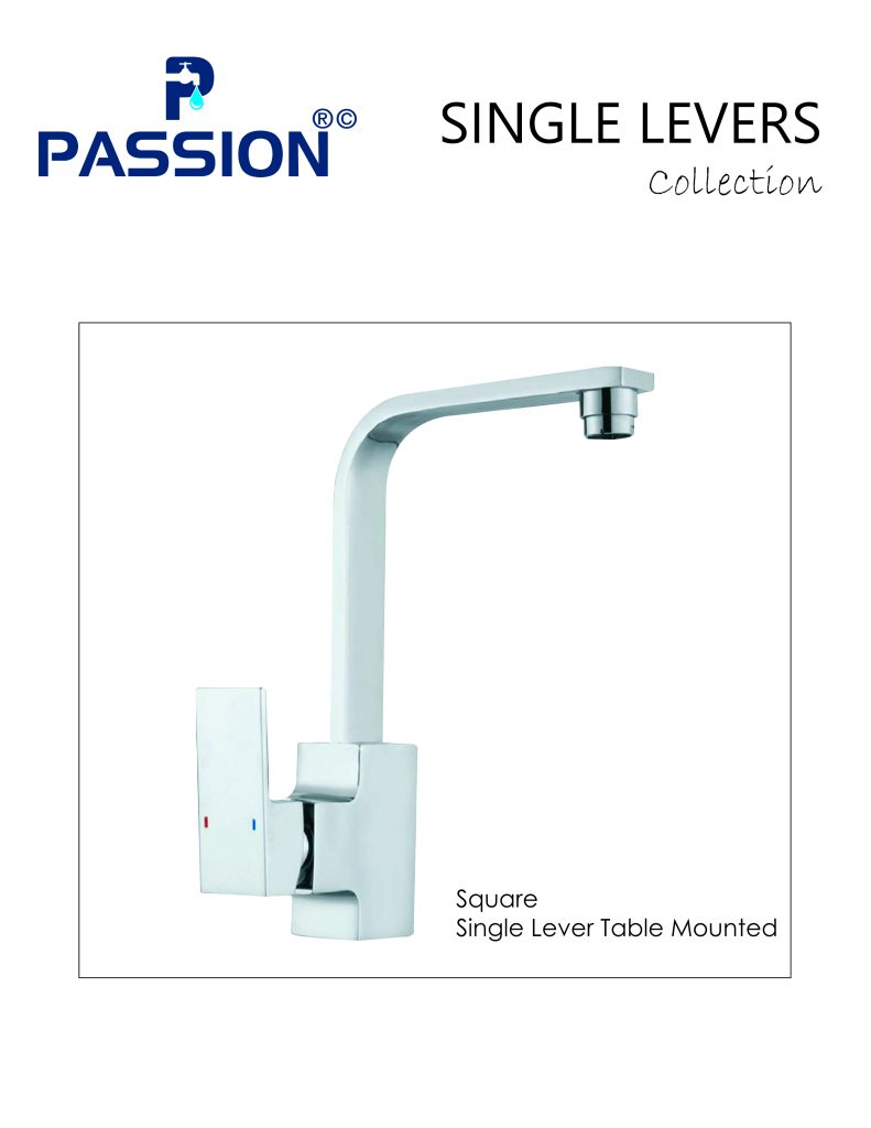 square single lever table mounted